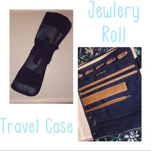American Eagle Jewelry Roll Holder Travel Case